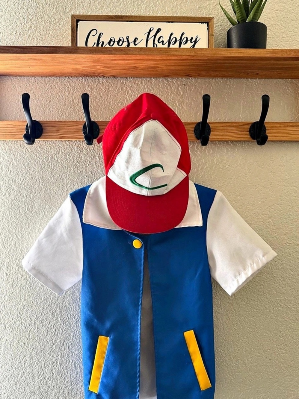 Pokémon Ash Ketchum Cosplay Costume Set Blue & Red